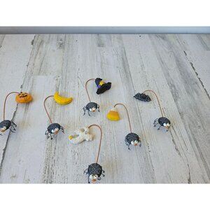 Metal spider ghost candy corn witch ornament Halloween decor unique Xmas‎ tree